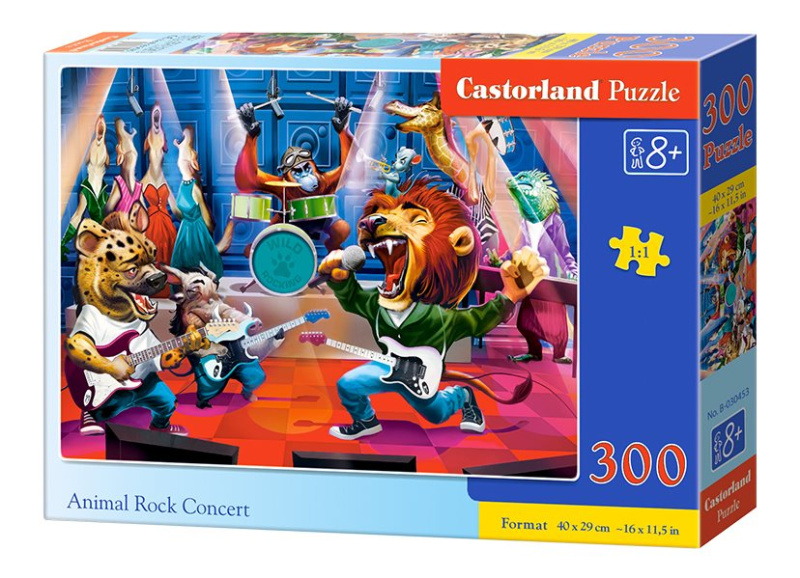 Puzzle Castorland 300 dílků - Zvířecí rockový koncert