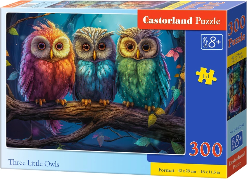 Puzzle Castorland 300 dílků - Tři malé sovy