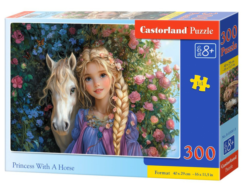 Puzzle Princezna a kůň 300 dílků CASTORLAND