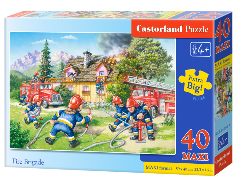 Puzzle Castorland Maxi 40 dílků – Hasiči
