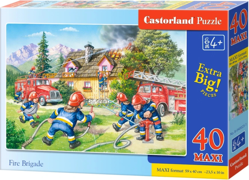 Puzzle Castorland Maxi 40 dílků – Hasiči