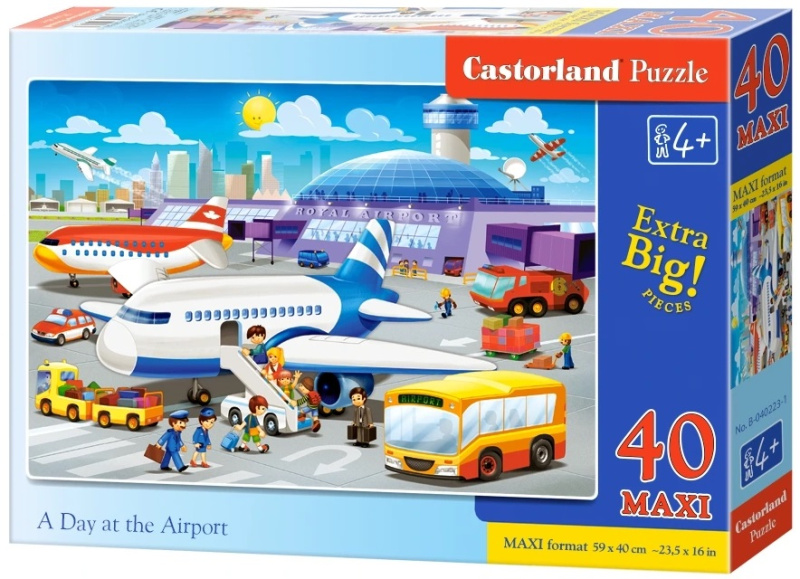 Puzzle 40 dílků Maxi Na letišti