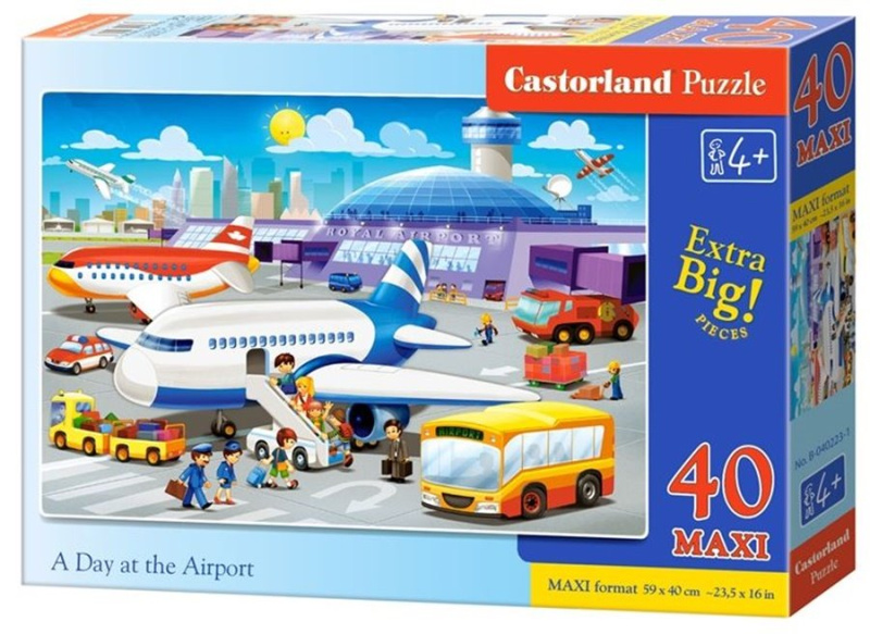 Puzzle 40 dílků Maxi Na letišti