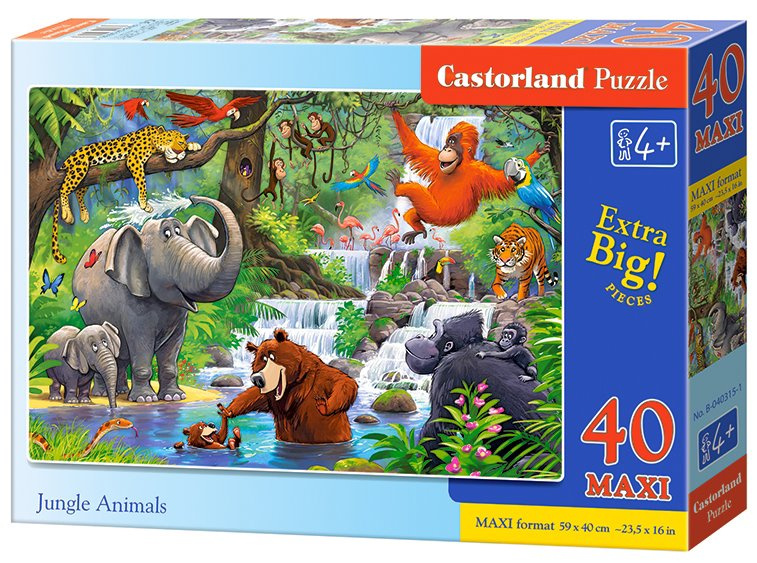 Tomido Puzzle MAXI Jungle Animals 40 dílků