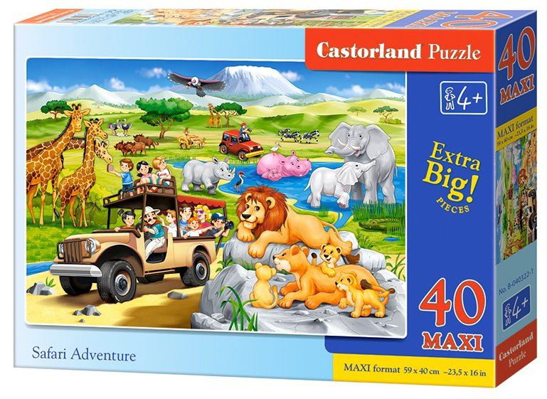 Castorland MAXI Safari dobrodružství 040322 40 dílků