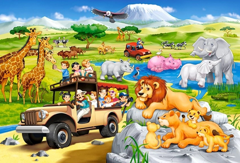 Castorland MAXI Safari dobrodružství 040322 40 dílků