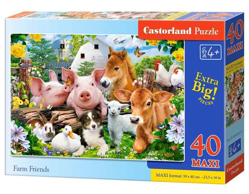 CASTORLAND Přátelé ze statku MAXI 40 dílků