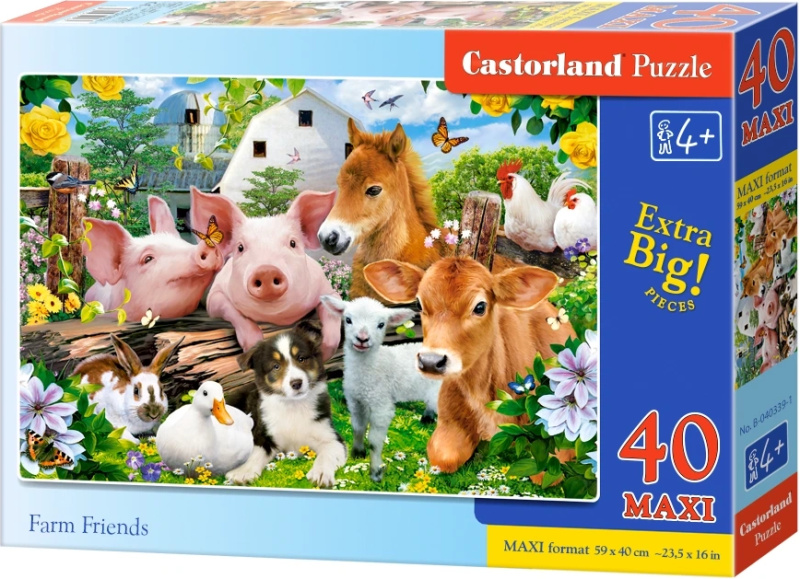 CASTORLAND Přátelé ze statku MAXI 40 dílků