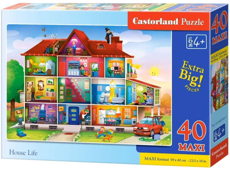 Puzzle Život v domě MAXI od Castorland