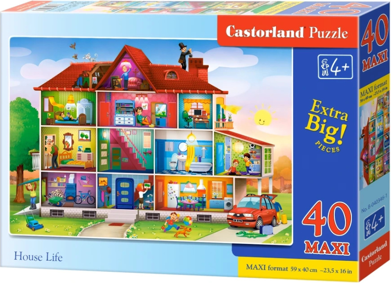 Puzzle Život v domě MAXI od Castorland