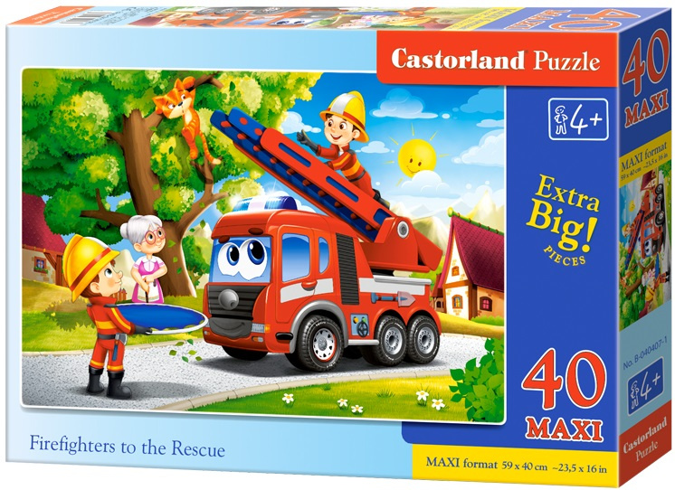 Castorland puzzle hasiči v akci maxi 40 dílků