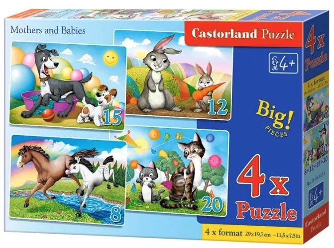 Puzzle Zvířecí maminky a mláďata