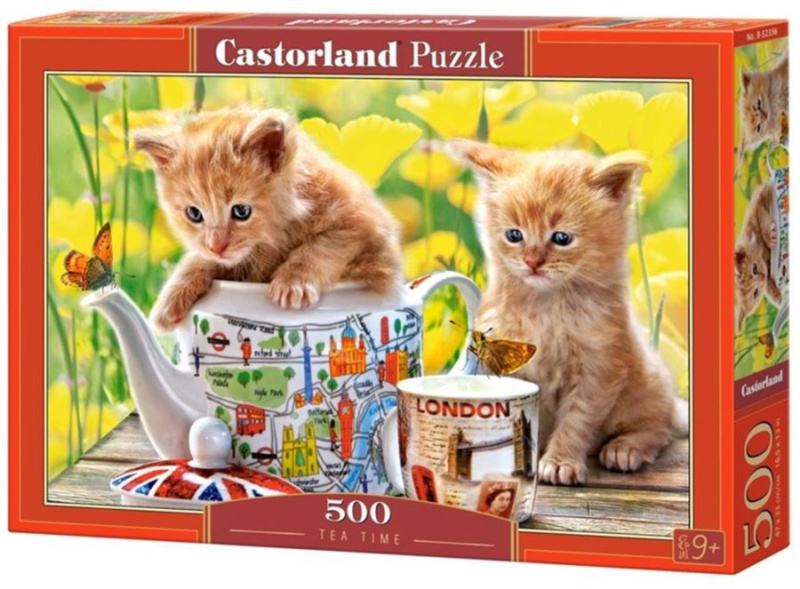 Castorland Koťátka s čajem 52356 500 dílků