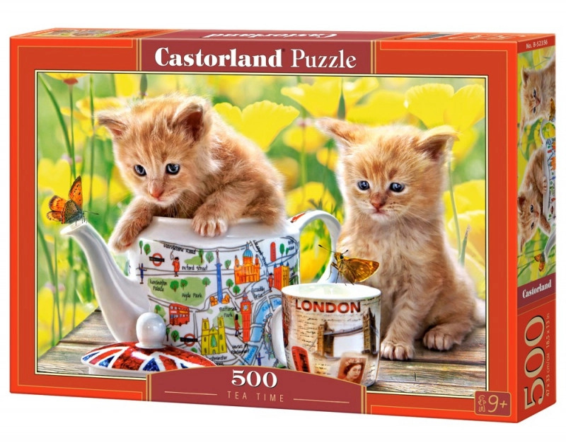 Castorland Koťátka s čajem 52356 500 dílků