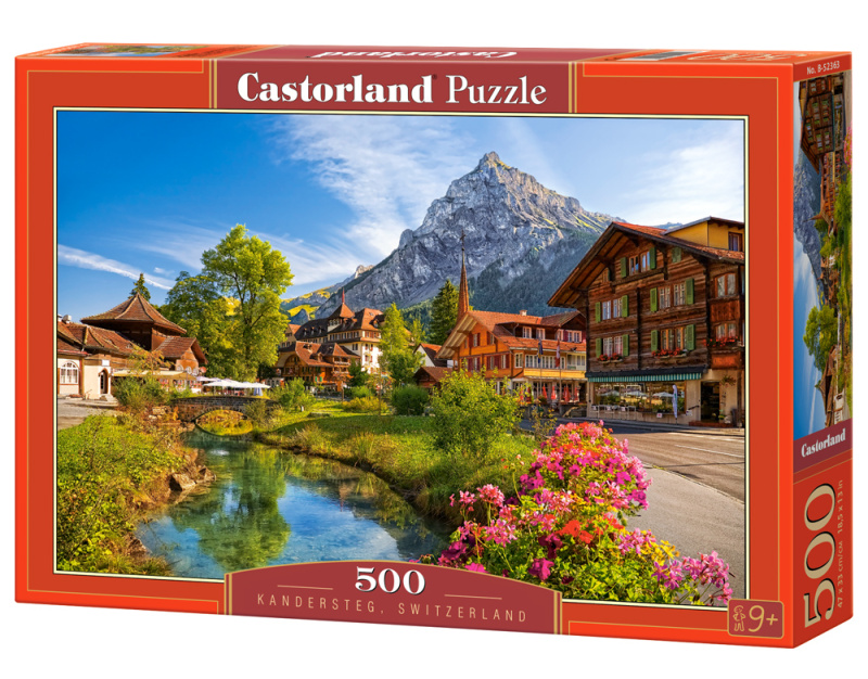 Puzzle 500 dílků Kandersteg, Švýcarsko