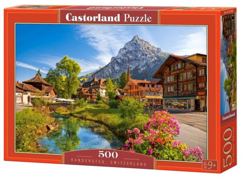 Puzzle 500 dílků Kandersteg, Švýcarsko