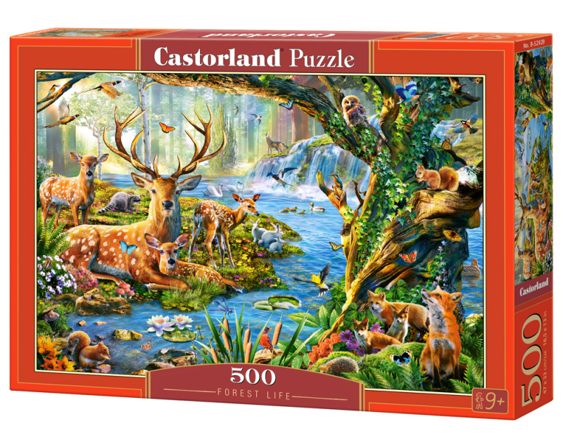 Castorland Život v lese 52929 500 dílků