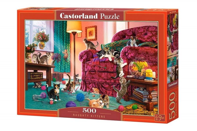Castorland Zlobivé kočky 53254 500 dílků