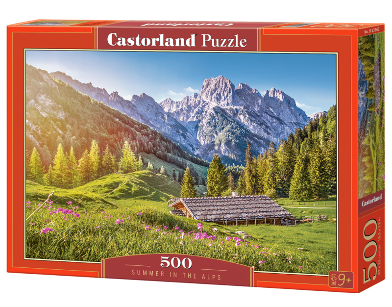 Puzzle Léto v Alpách 500 dílků
