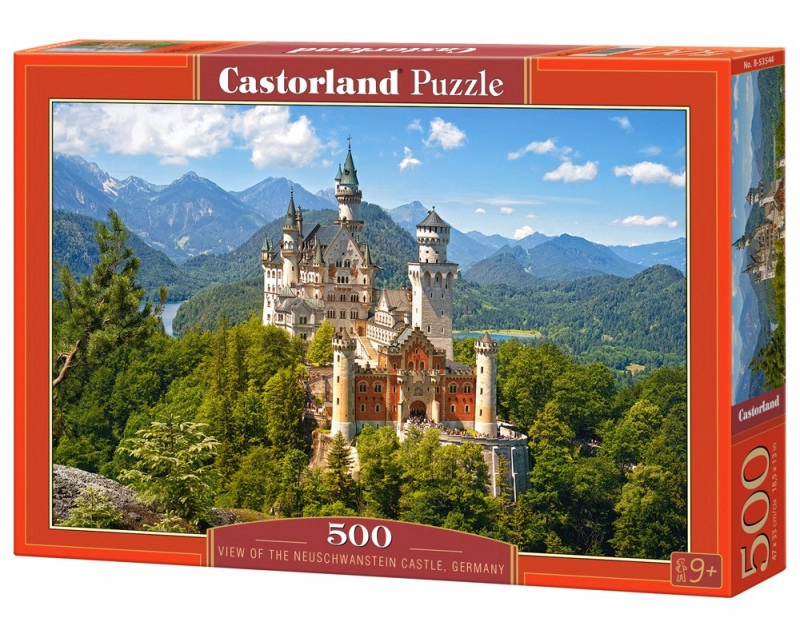 Castorland Výhled na zámek Neuschwanstein Německo 500 dílků