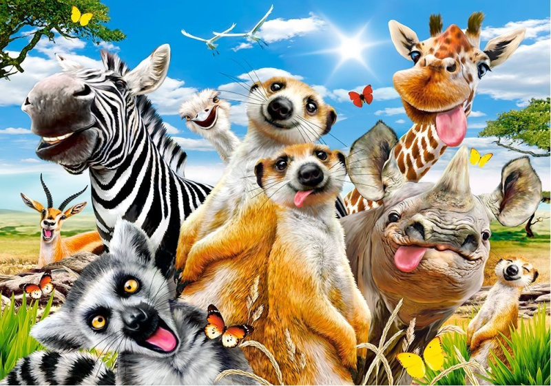 Castorland African Selfie 500 dílků