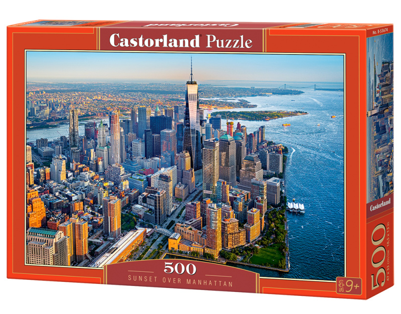 Puzzle Sunset over Manhattan