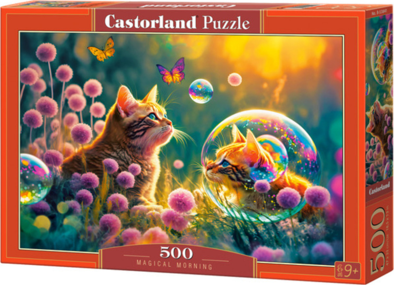 Puzzle 500 dílků Magical Morning s kočkami