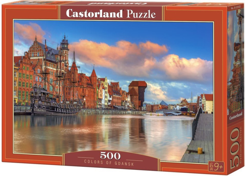 Puzzle Gdaňsk - Barvy 500 dílků