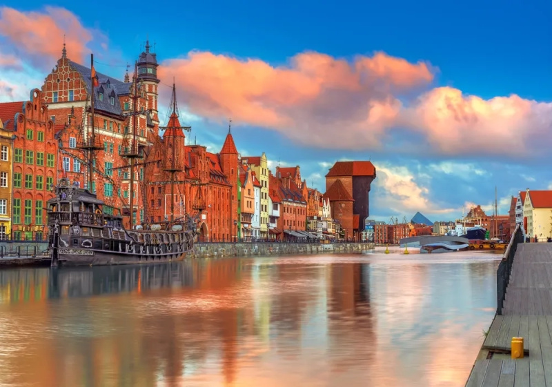 Puzzle Gdaňsk - Barvy 500 dílků