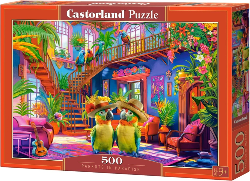 Castorland Castor Papoušci v ráji 500 dílků