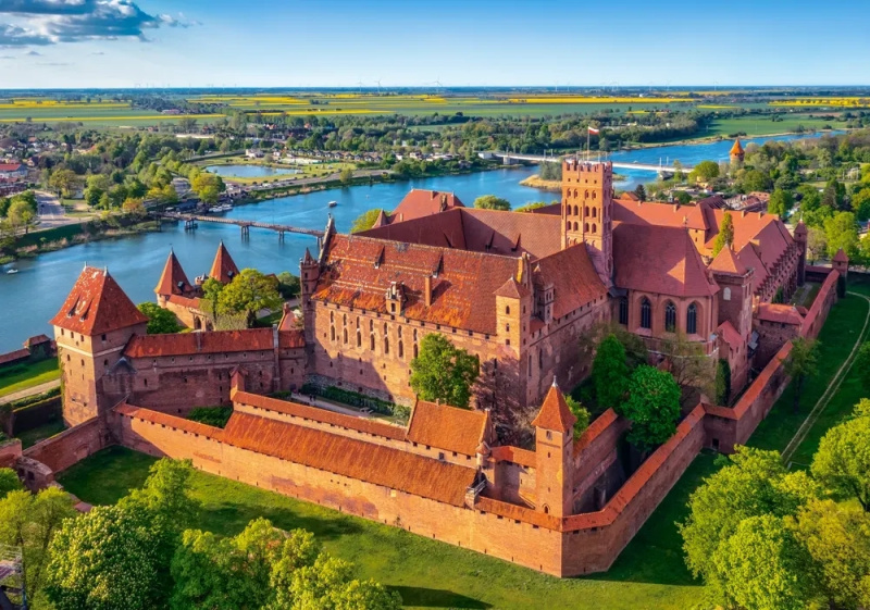 Castorland Castor Výhled na hrad Malbork Polsko 500 dílků