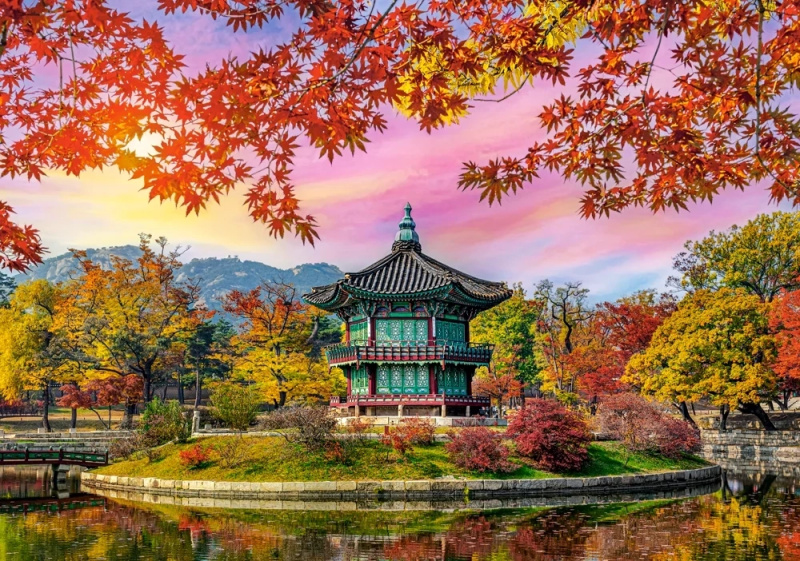 Puzzle Palác Gyeongbokgung, Jižní Korea 500 dílků