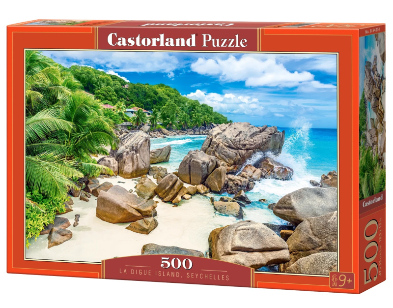 Puzzle La Digue, Seychely 500 dílků CASTORLAND
