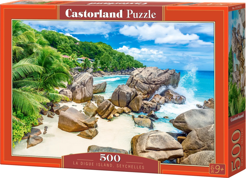 Puzzle La Digue, Seychely 500 dílků CASTORLAND