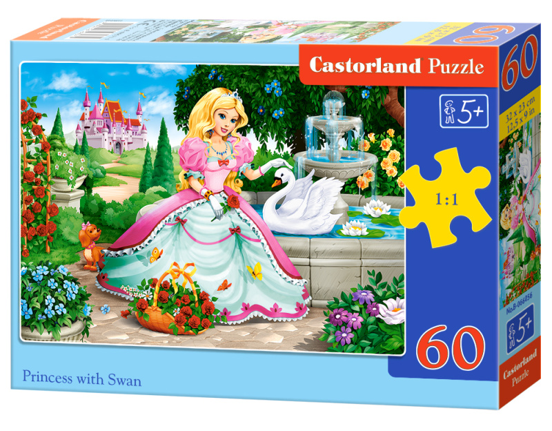 Castorland Princezna a labuť 60 dílků