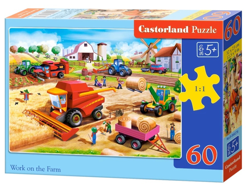 CASTORLAND Puzzle Práce na farmě 60 dílků