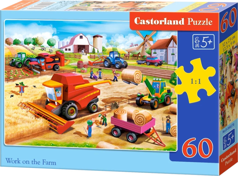 CASTORLAND Puzzle Práce na farmě 60 dílků
