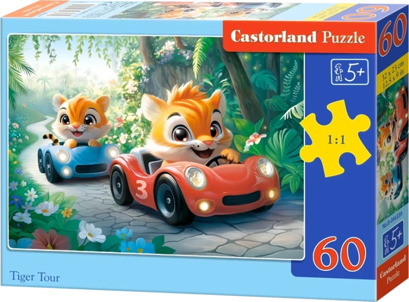 Castorland puzzle Tygří závod 60 dílků