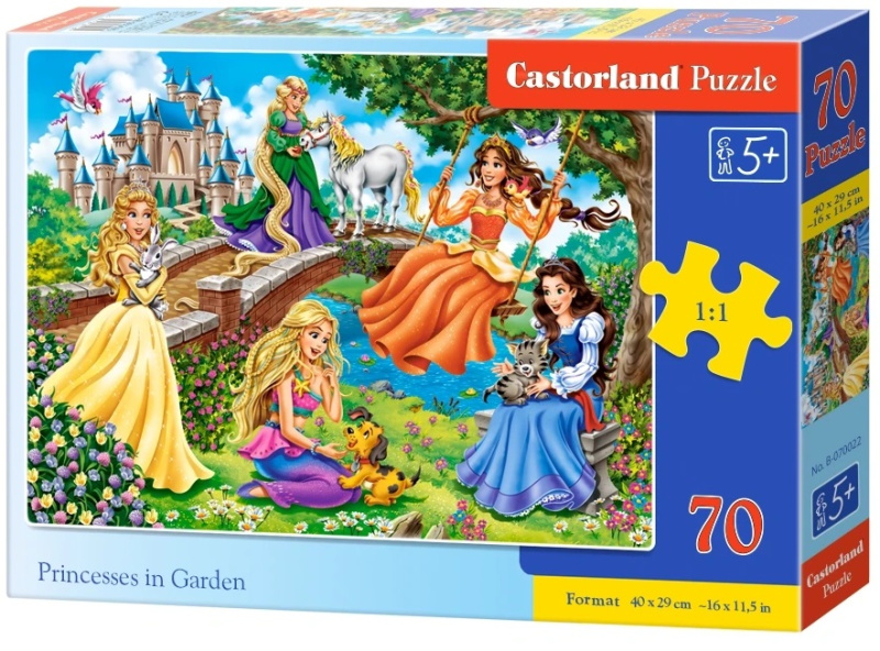 Dětské puzzle Princezny na zahradě 70 dílků