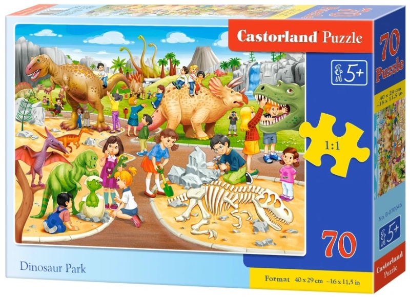 Puzzle dinosauří park 70 dílků