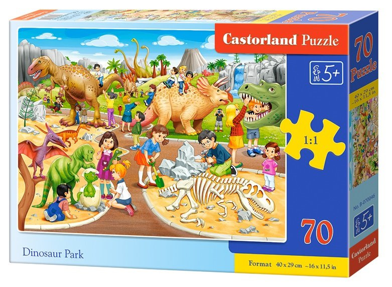 Puzzle dinosauří park 70 dílků