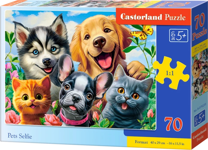 Castorland premium Zvířecí selfie 70 dílků