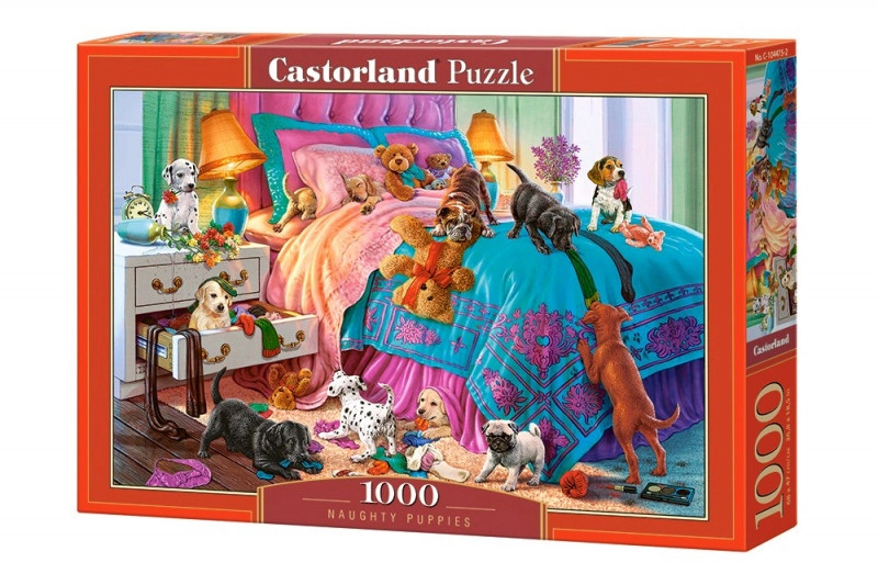 Castorland Zlobivá štěňata 1000 dílků