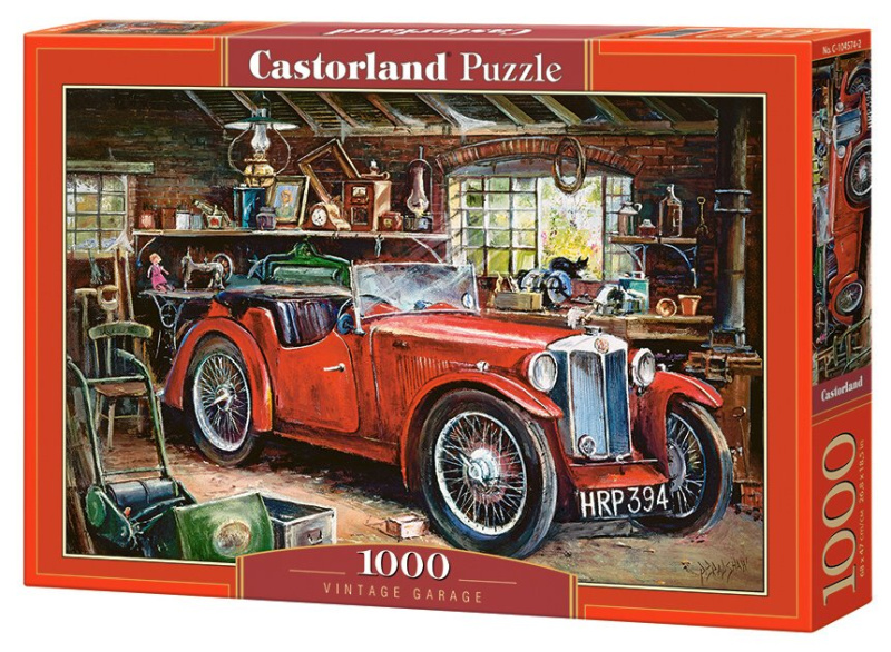 Puzzle 1000 dílků vintage garáž