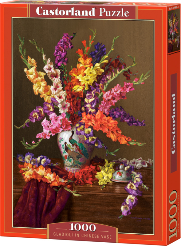 Puzzle 1000 prvků Mečíky v čínské váze