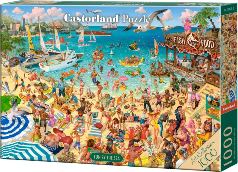 Puzzle Art Collection: Zábava u moře 1000 dílků