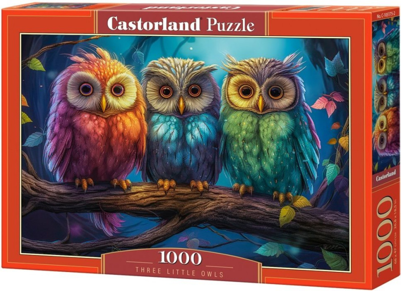 Castorland Tři malé sovy 1000 dílků