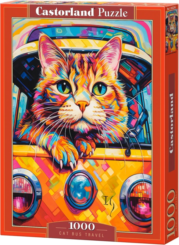 Castorland Cat Bus Travel 1000 dílků