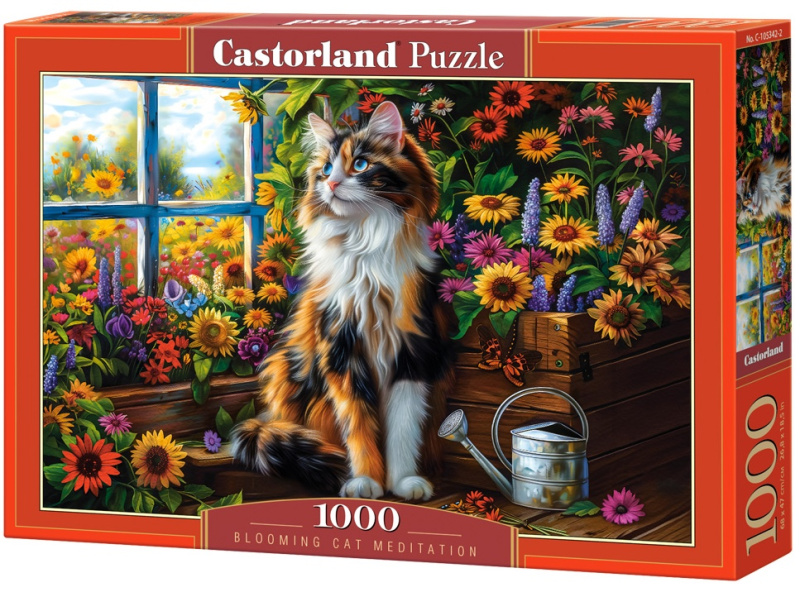 Castorland Blooming Cat Meditation 1000 dílků