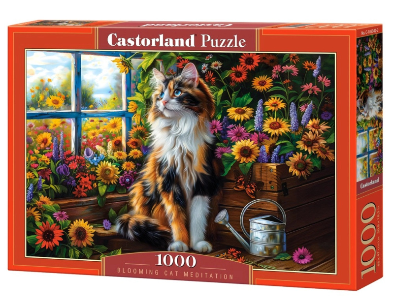 Castorland Blooming Cat Meditation 1000 dílků